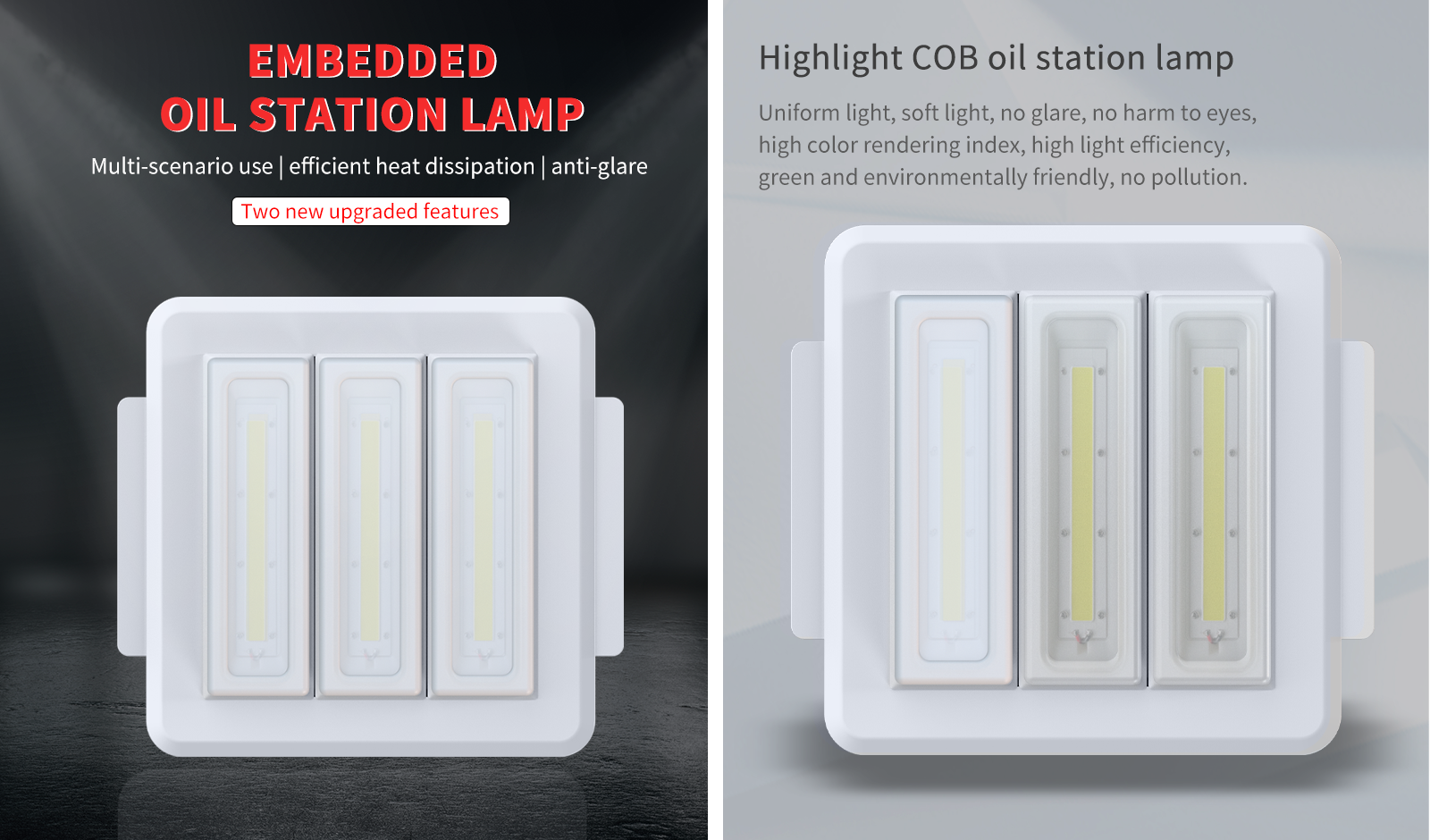Embedded COB oil station lamp