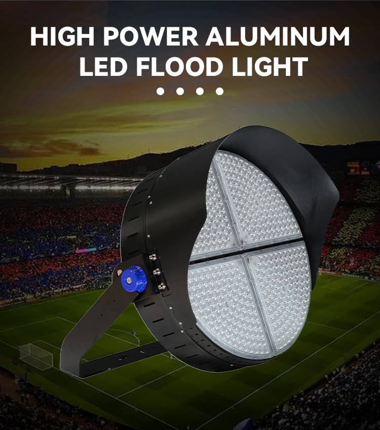 Aluminum 1200W led flood light modules design Ip65 outdoor football stadium light for sport field