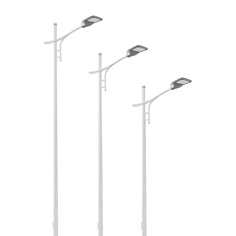 Outdoor Galvanized Street Light Pole 3m 6m 7m 8m 9m 10m 12m Led Landscape  lamp Aluminum